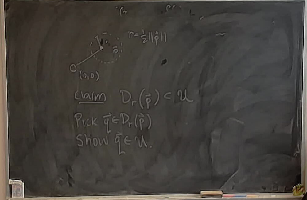 A photo of a whiteboard titled: Plane without point is open.