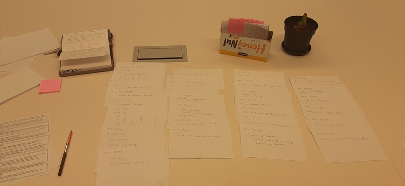 a big spread of cards